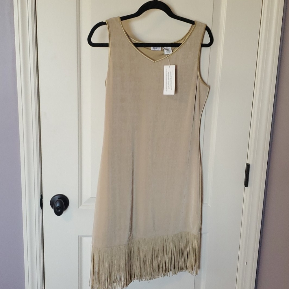 Gold special occassion dress